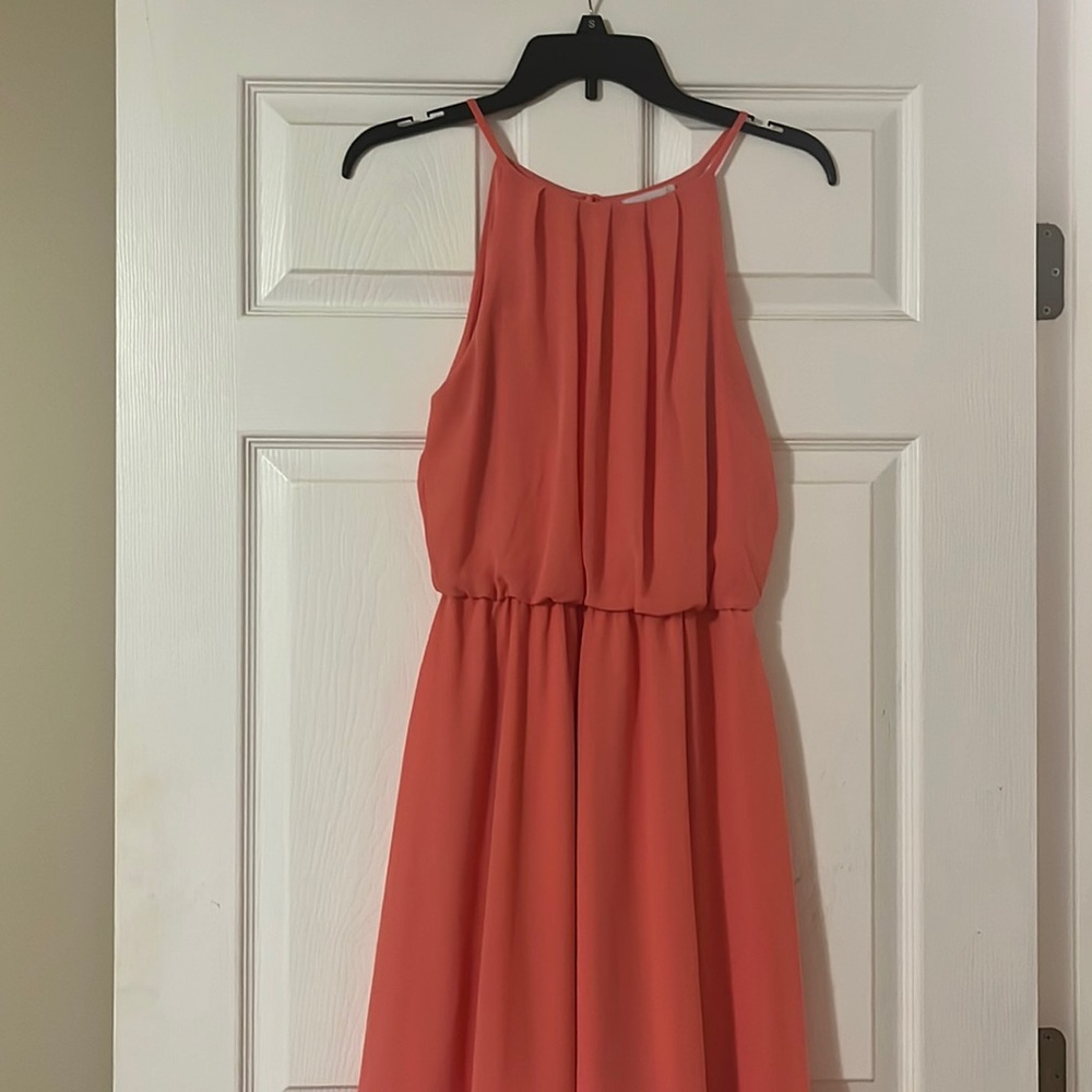 peach lush dress size medium